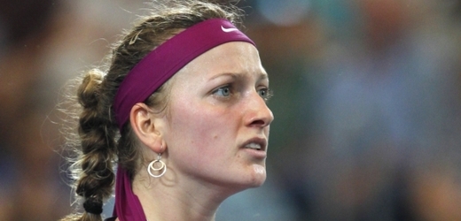 Petra Kvitová v utkání s Caroline Vozniackou.