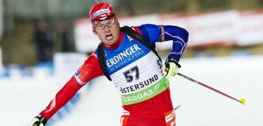 Český biatlonista Michal Šlesingr.