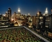 Střešní zahrada v New Yorku. 