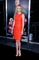 Krásná Charlize Theronová uvedla v červených kožených šatech loni v prosinci svůj nový film Young Adult.