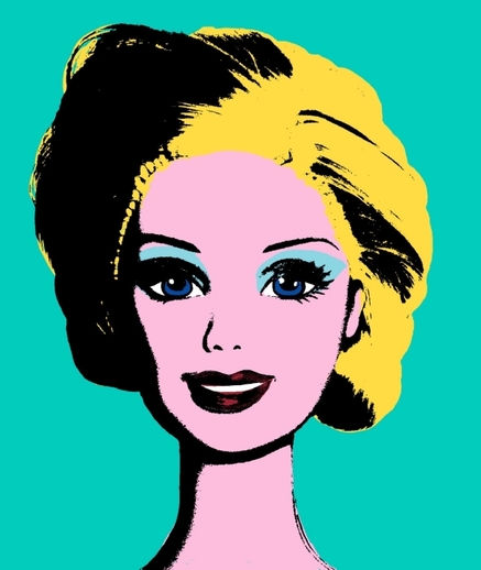 Barbie ve stylu Andyho Warhola.