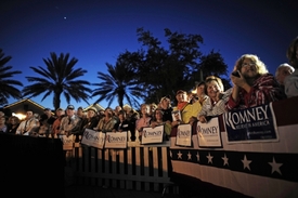 Floridští příznivci Romneyho.