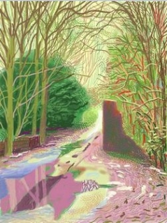 D. Hockney: Jaro přichází do Woldgate, 2011.