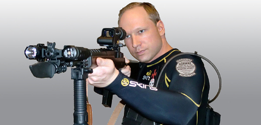 Norský terorista Anders Behring Breivik.