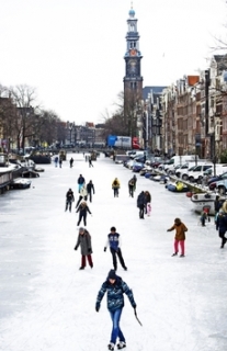 V Amsterdamu se na kanálech bruslí, ale maraton se asi konat nebude.