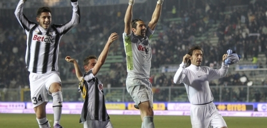 Radost fotbalistů Juventusu Turín.