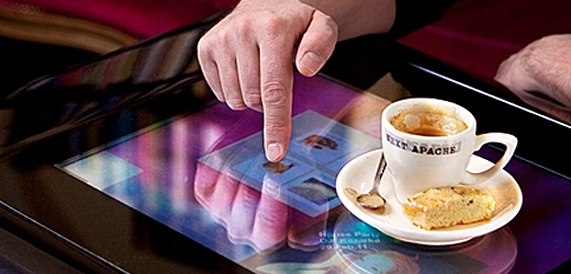 Objednat si kávu pomocí dotykové obrazovky na stole? Žádný problém.
