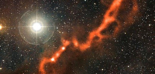 Milimetrové vlnové délky odhalily vnitřní strukturu oblaku, v němž vznikají nové hvězdy.