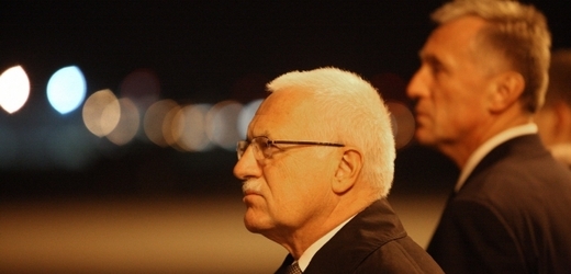 Prezident Václav Klaus a expremiér Mirek Topolánek. 