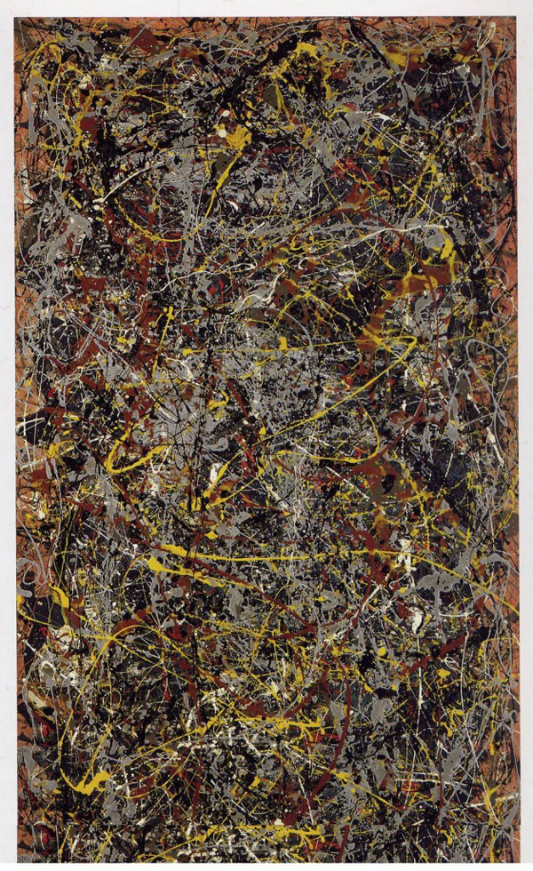 Stříbrnou příčku si drží "Číslo 5" amerického umělce Jacksona Pollocka. Byl prodán za 156,8 milionu dolarů (2,97 miliardy korun). (Foto: archiv)