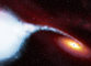 Černé díry. Co by mohlo být podivuhodnější než právě ony? Těmto děrám nemůže nic uniknout: žádná věc, dokonce ani světlo. Astrofyzikové se domnívají, že tyto objekty mohou tvořit umírající hvězdy třikrát až dvacetkrát hmotnější než Slunce. Existuje myšlenka, že v centru galaxií existují černé díry složené z plynů, prachu, hvězd a malých černých děr dokonce 10tisíckrát až 18miliardkrát těžší než Slunce. (Foto: ESA/NASA)