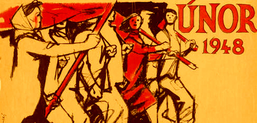 "Vítězný únor" 1948 v komunistické agitaci.