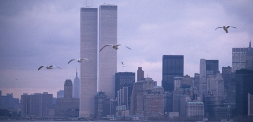 Světové obchodní centrum v New Yorku před 11. zářím 2001.