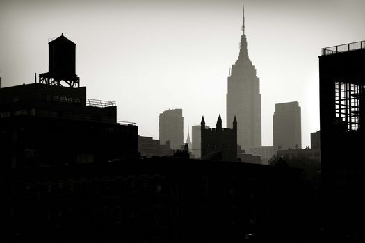 Městská krajina s Empire State Building, New York 2011.