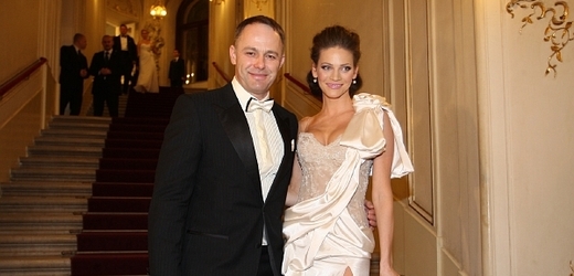 Modelka Andrea Verešová s manželem Danielem Volopichem.