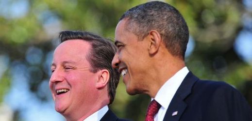 Barack Obama a David Cameron.
