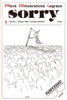 Titulní strana prvního čísla časopisu.