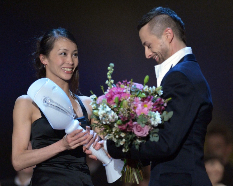Miho Ogimotová získala cenu v kategorii Balet a pantomima a jiný tanečně dramatický žánr za titulní roli v představení Giselle ve Státní opeře Praha. Cenu jí předal vítěz z roku 2010 Richard Kročila.