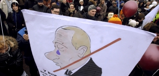 Putin má v Rusku mnoho odpůrců.