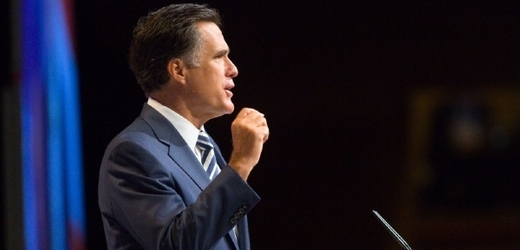 Republikánský kandidát na úřad prezidenta Mitt Romney.