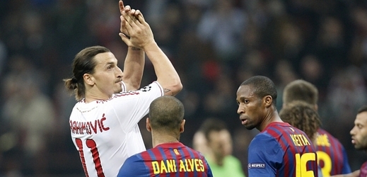 Zlatan Ibrahimovič po úvodním čtvrtfinále s Barcelonou. 