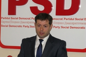 Zatčený tajemník sociálních demokratů Sergiu Coropceanu.