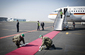 Letadlo s německou kancléřkou přistálo na ruzyňském letišti. (Foto: ČTK/AP)