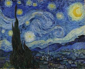 Hvězdná noc od Vincenta van Gogha.