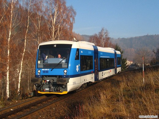 Stadler RegioShuttle jezdí v Libereckém kraji a na Vysočině.
