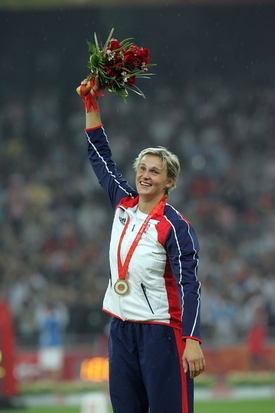 Barbora Špotáková před čtyřmi lety na olympiádě v Pekingu.