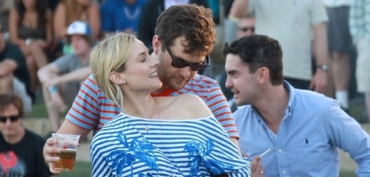 Diane Krugerová s přítelem Joshem Jacksonem patří mezi stálé návštěvníky festivalu.
