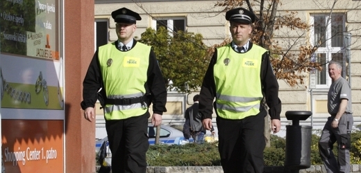 Strážníci v Břeclavi.
