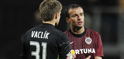 Sparťané Erich Brabec (vpravo) a Tomáš Vaclík.