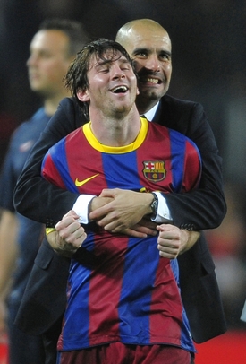 Pepe Guardiola s Lionelem Messim.