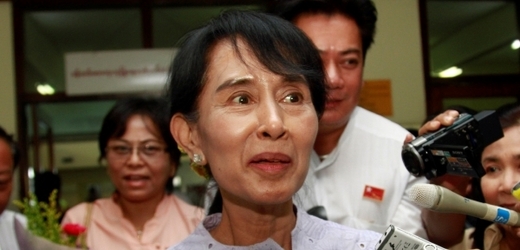 Vůdkyně barmské opozice Do Aun Schan Su Ťij. 