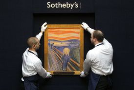 Nejznámější Munchovo dílo, které se stalo symbolem existenciální úzkosti, může být prodáno za více než 80 milionů dolarů.