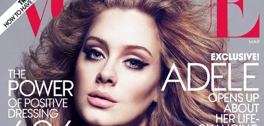 Zpěvačka Adele na titulní stránce časopisu Vogue.
