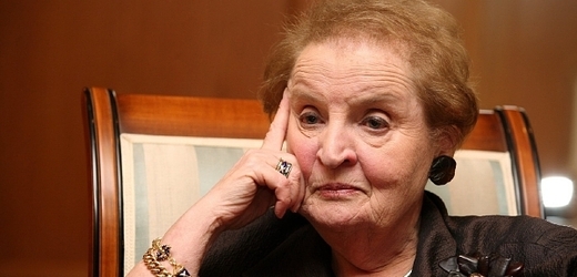 Madeleine Albrightová, bývalá ministryně zahraničí USA a Havlova přítelkyně.