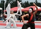 Vystoupení čínského kung-fu na Tchaj-wanu. (Foto: ČTK/AP) 