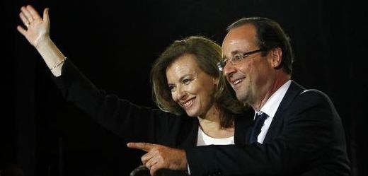 François Hollande a Valérie Trierweilerová.
