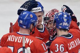 Čeští hokejisté se štěstím porazili Norsko.
