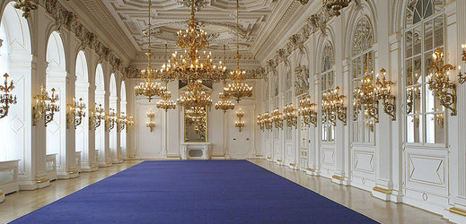 Rudolfova galerie na Pražském hradě.