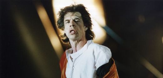 Zpěvák Mick Jagger.