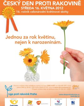 Plakát zvoucí na akci Květinový den.