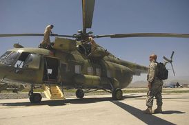 Mi-17 v Kábulu.