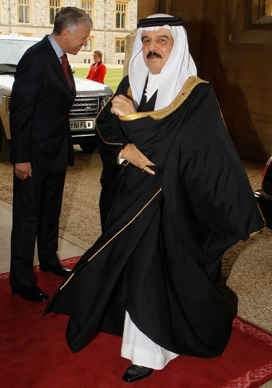 Bahrajnský král Hamada bin Ísu Chalífa.