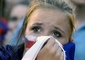 Mnoha Čechům vehnala semifinálová prohra slzy do očí. (Foto: Kateřina Šulová/ČTK)