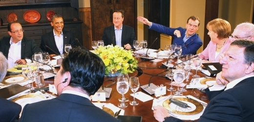 Snímek ze zasedání G8.