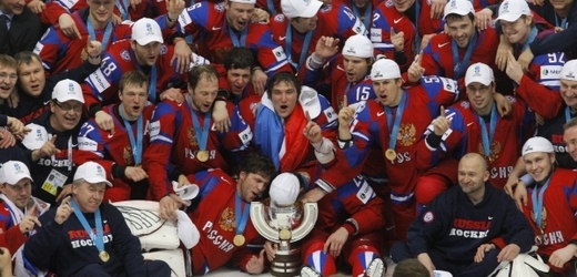 Rusové slaví vítězství na mistrovství světa.