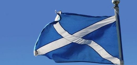 Skotská vlajka.